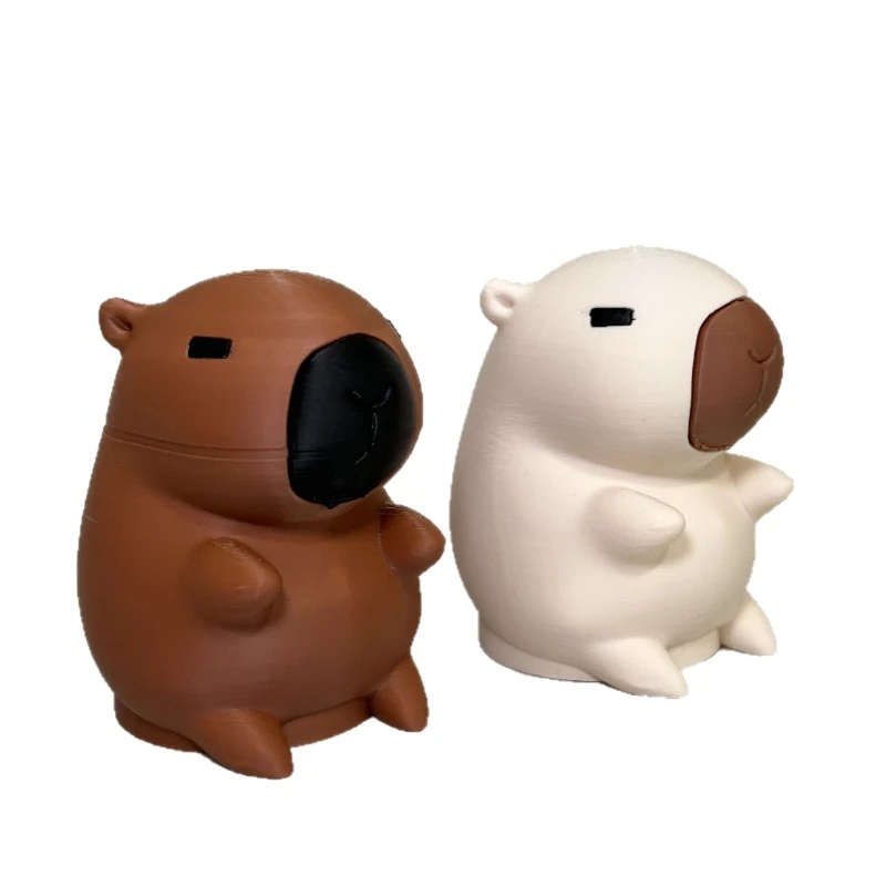 3D Cartoon Capybara Tow Bar Ball Cover 50MM Trailer Hitch Ball Protective Cap Funny Animal Trailer Towball Dust Cover Car Decor view 5