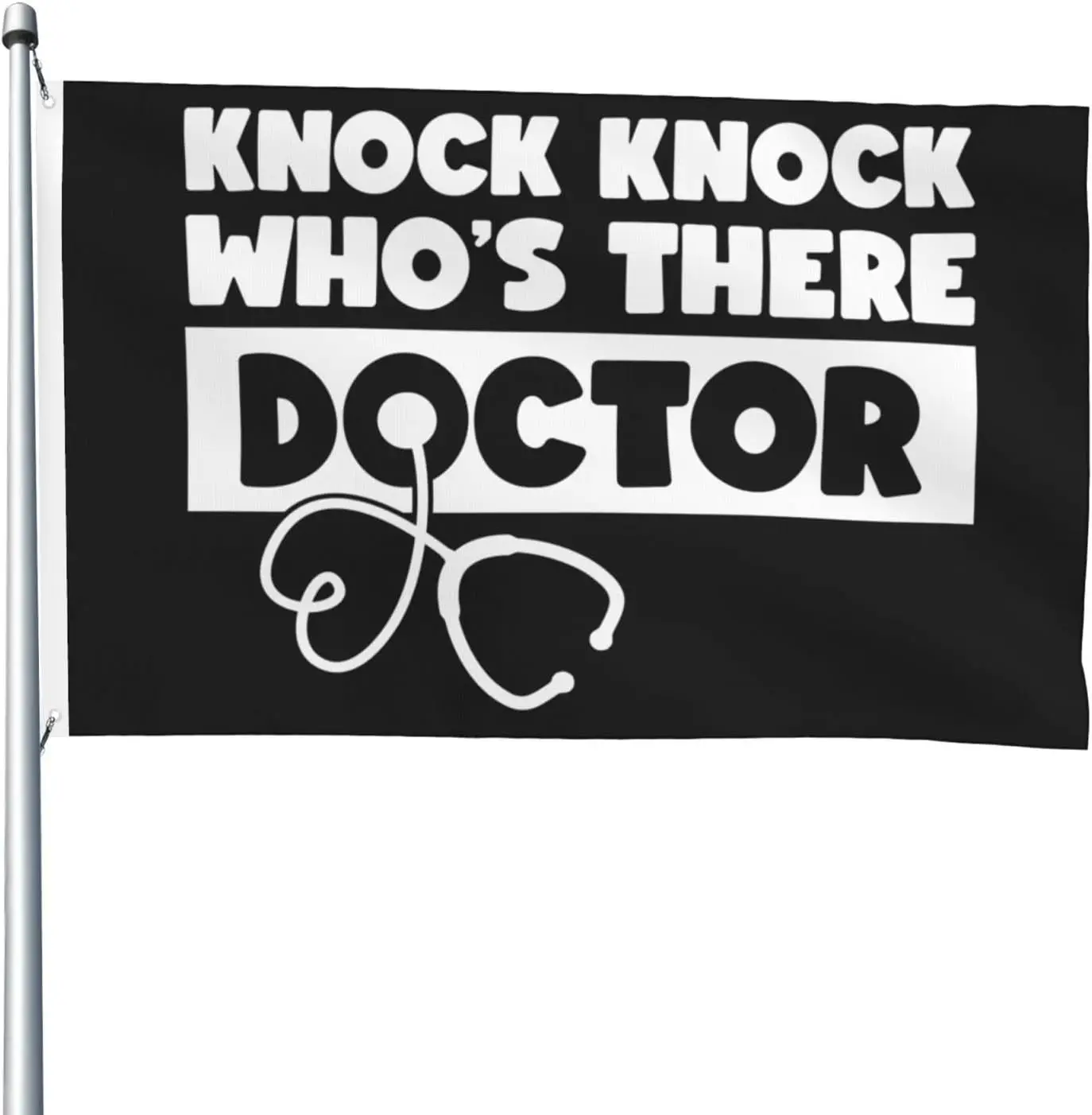 Flagnshow 100% Polyester Knock Knock Who's There Doctor Flags