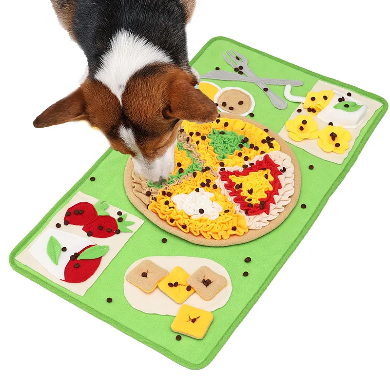 

Combination Pet Dog Toy Lick Sniff Mat Puzzle Hide Food Play Interactive Game Stress Relief