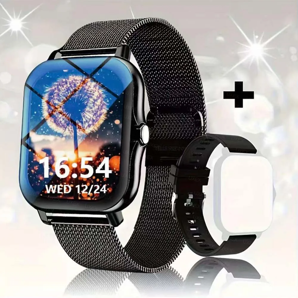 نمط النساء 1.83 بوصة HD الساعات الذكية الرجال عرض الإجابة جعل رسالة المكالمات معاينة الأوضاع الرياضية DIY بها بنفسك الطلب توقعات الطقس ساعة #1