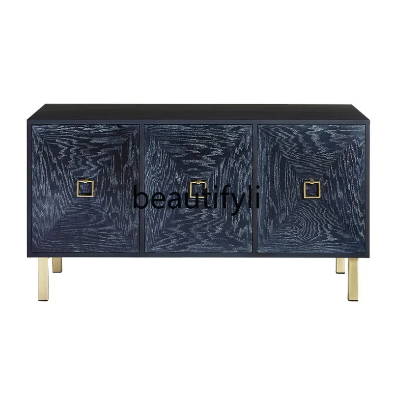 

American light luxury shoe cabinet integrated solid wood living room decorative cabinet modern simple side cabinet