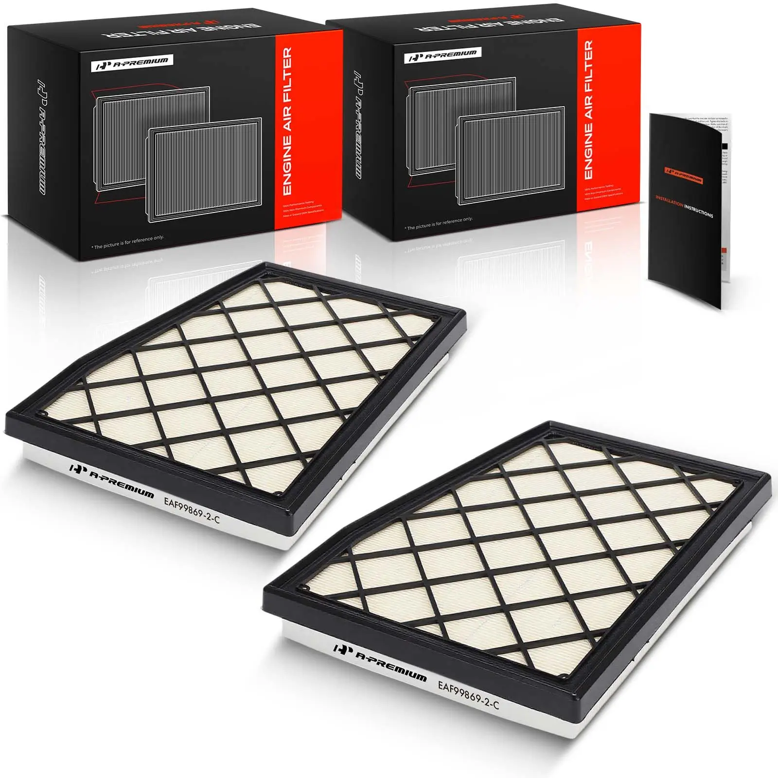 A-Premium 2pcs Engine Air Filter for Cadillac CT5 2022-2025