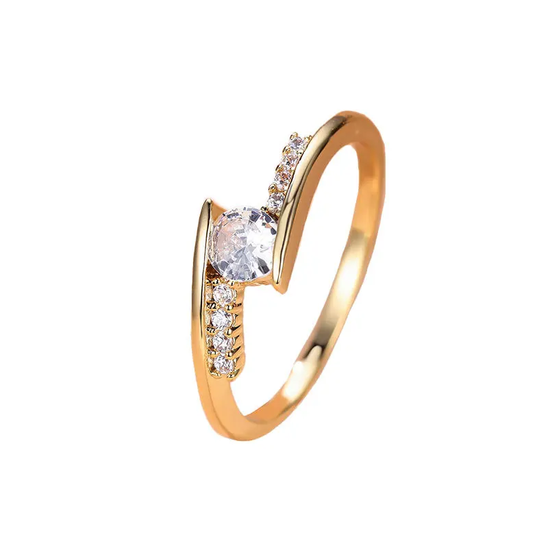 Fashionable temperament ring with adjustable opening, twisted cross wrapped personalized index finger ring, women's wedding ring