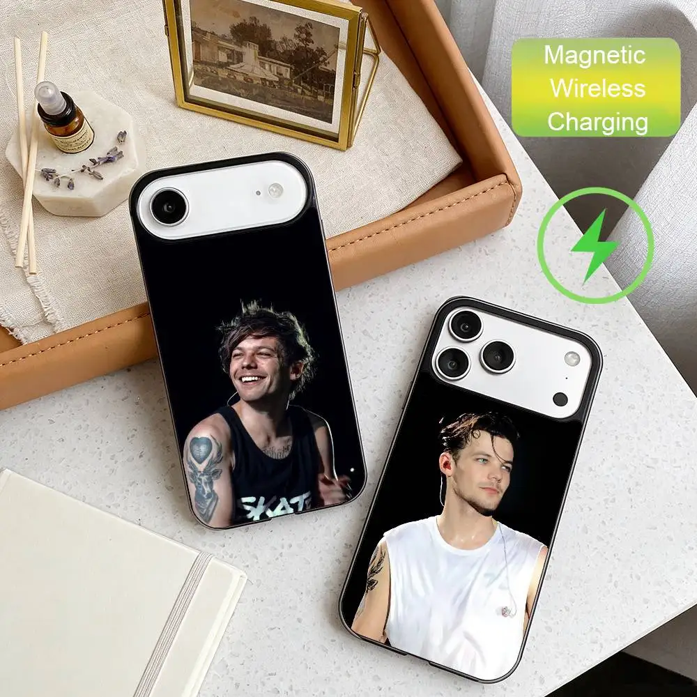 

T-Tomlinson Brit Pop Style Phone Case For iPhone17,16,15,14,13,12,Wireless charging protective case soft cover