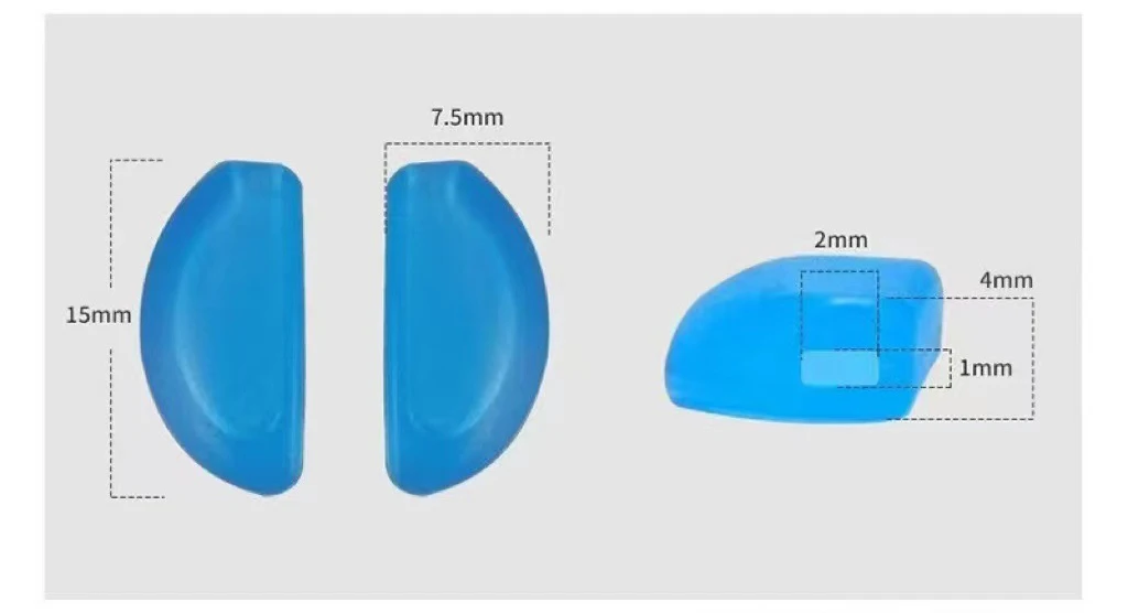 20pcs(10pairs) Colorful Silicone Eyeglasses Glasses Nose Pads Optical Frame Repair Accessory Part Push In Insert CY167