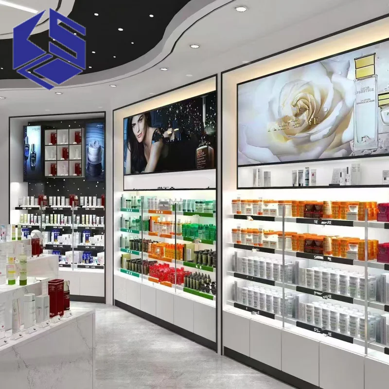 custom.Customized Modern Display Cabinet High-End Fashionable Cosmetics