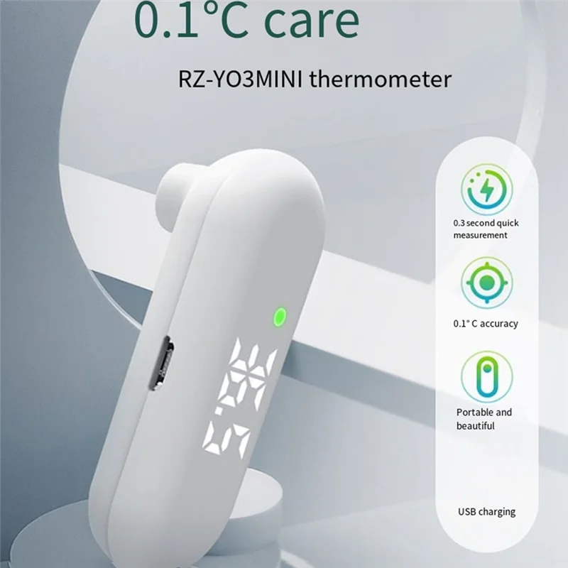 Termómetro digital recargable USB A55T, medidor de temperatura corporal de alta precisión sin contacto