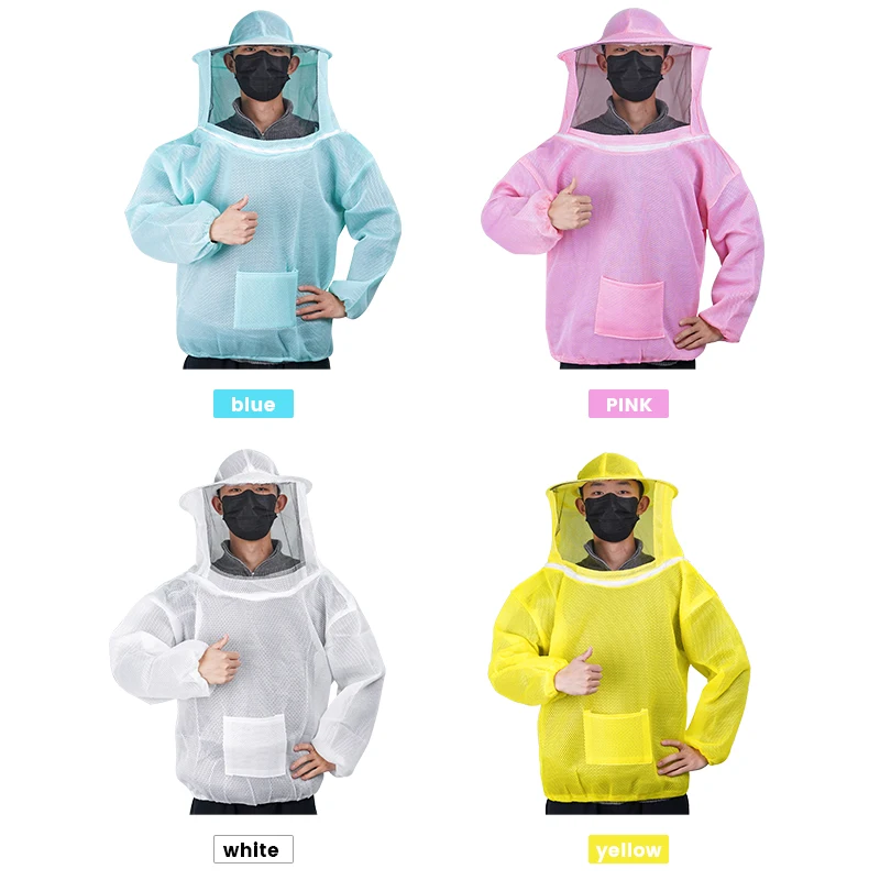 Beekeeping Clothes With Hat Protective Beekeeper Suit Colorful Jacket Beekeeping Hat Beekeeping Equipment Beekeeper Supplies