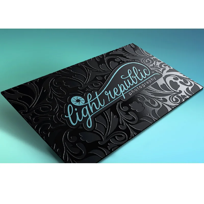 20 0.Zhang.Custom.premium custom CMYK printing soft laminate business cards with spot effect