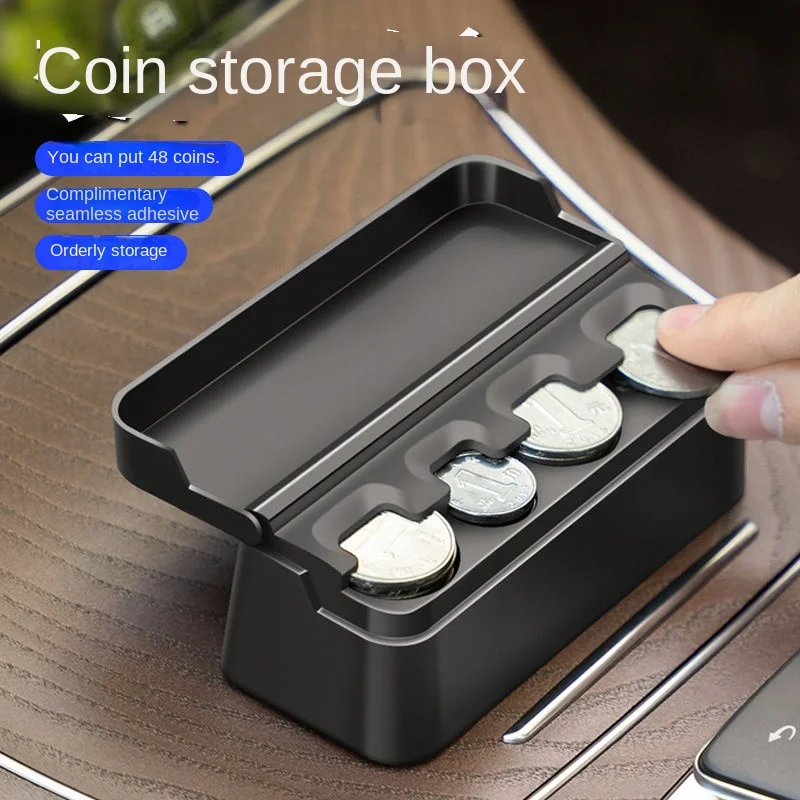 Car Coins Storage Box Interior Pocket TCoins Case for kia sportage 2015-2017 3 rio ceed cerato soul sorento K2 K3 K5 K4 KX5