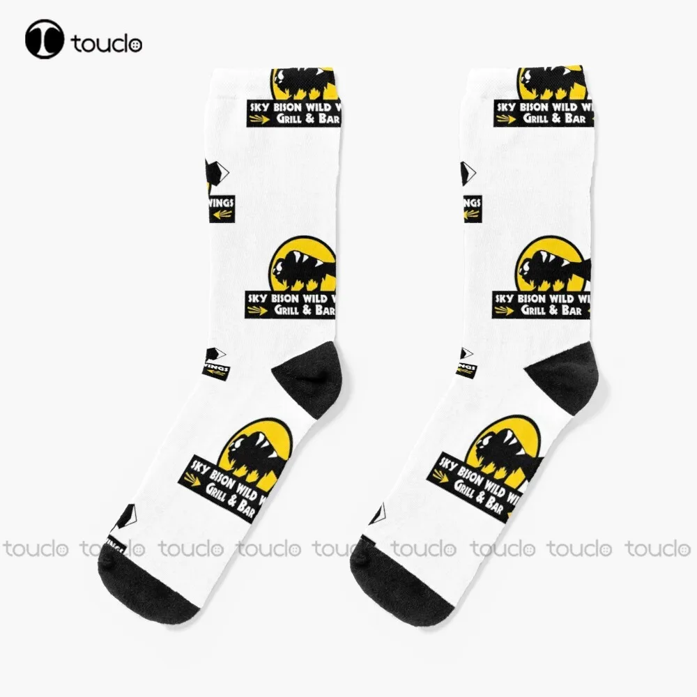 Sky Bison Wild Wings Avatar Last Air Bender Airbender Socks Fun Socks 360° Digital Print Comfortable Best Girls Sports Funny