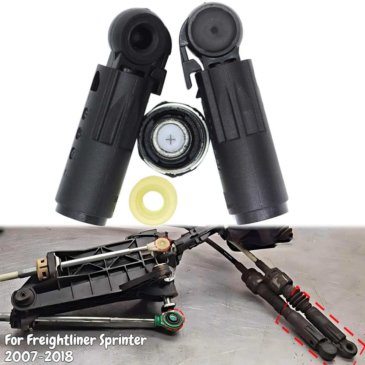 For Freightliner Sprinter 2007 - 2018 Manual Gear Shifter Cable Linkage Bushing Collet Shift Selector Connect Rod 6 Speed Repir