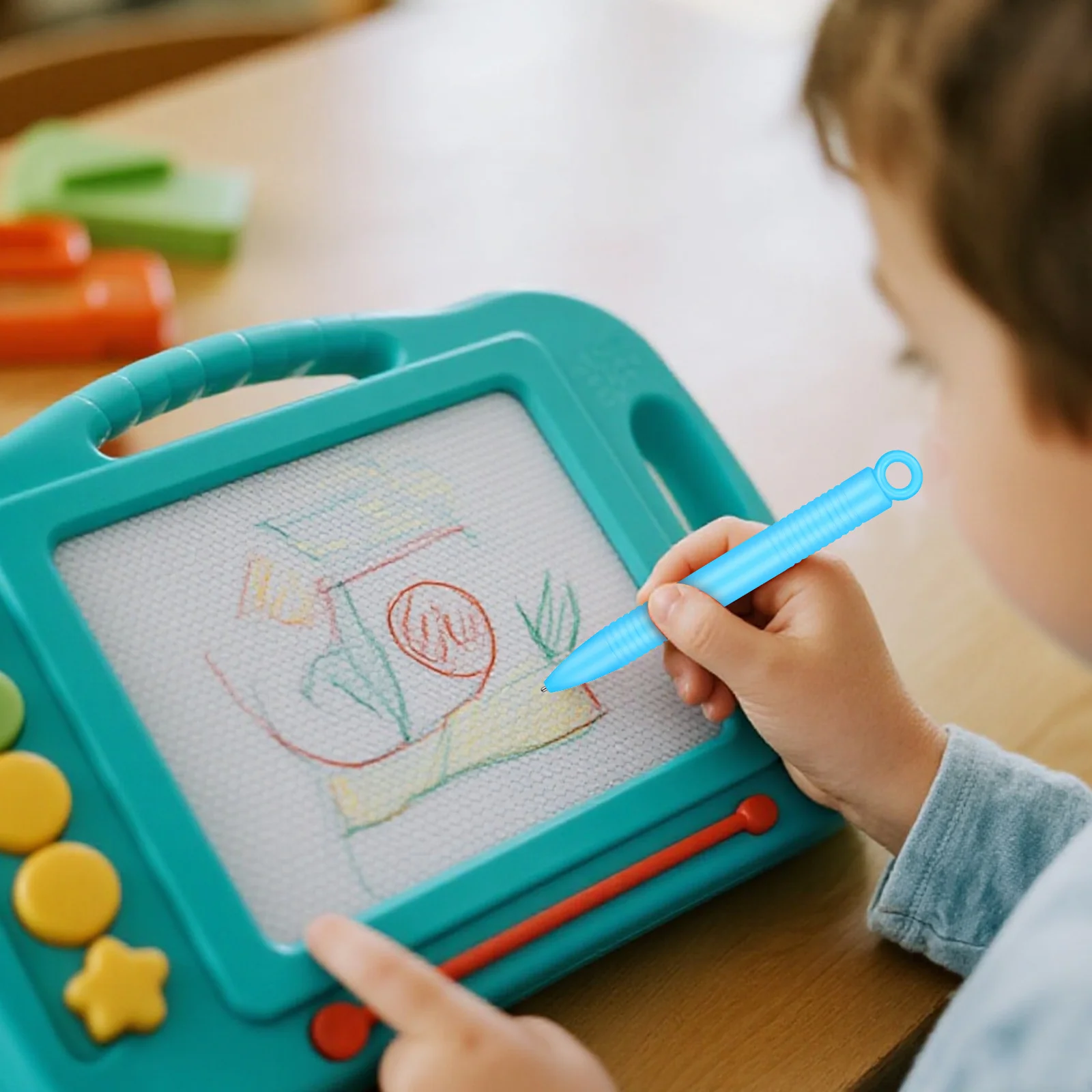 

6Pcs Magnetic Drawing Pens Replacement Multicolor Set Easy Grip for Kids Drawing Boards Classroom Supplies Art Accessories