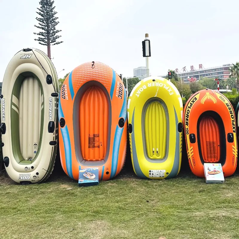 

Thickened single double inflatable boat plastic boat kayak hovercraft fishing boat paddle surfing rafting beach