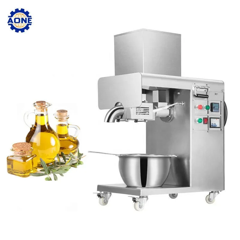 

In Stock Mobile Automatic Stainless Steel Hot Pressing Peanut Sesame Walnut Olive Oil Press Machine