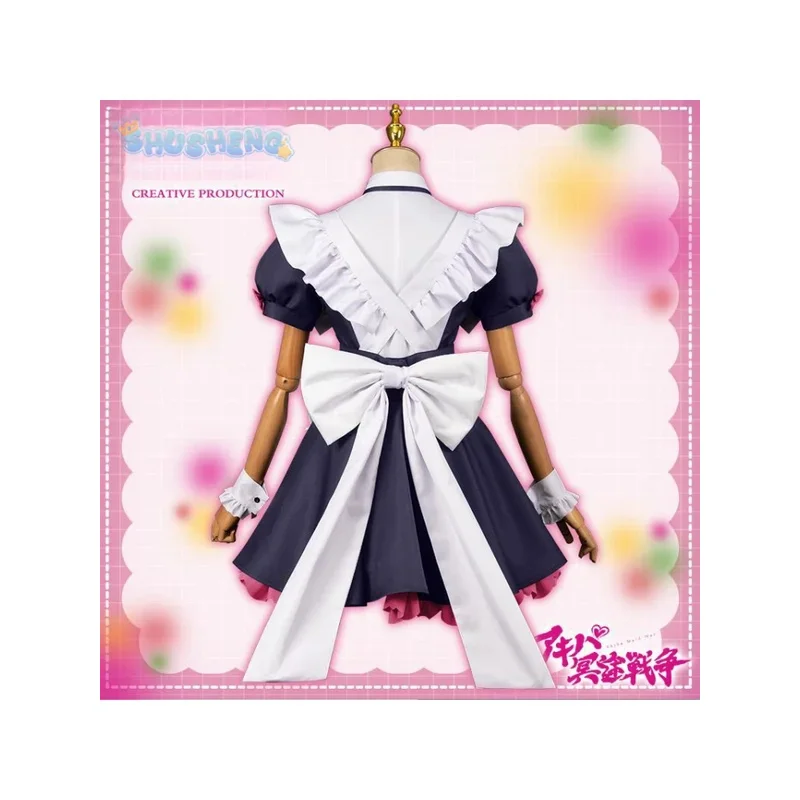 COSda @ Akiba Maid War Wahira Nagomi Mannen Ranko Shiipon Hiiragi Yume Cosplay Manis dan Seksi Pembantu Hiasan Kepala Aksesoris Haween