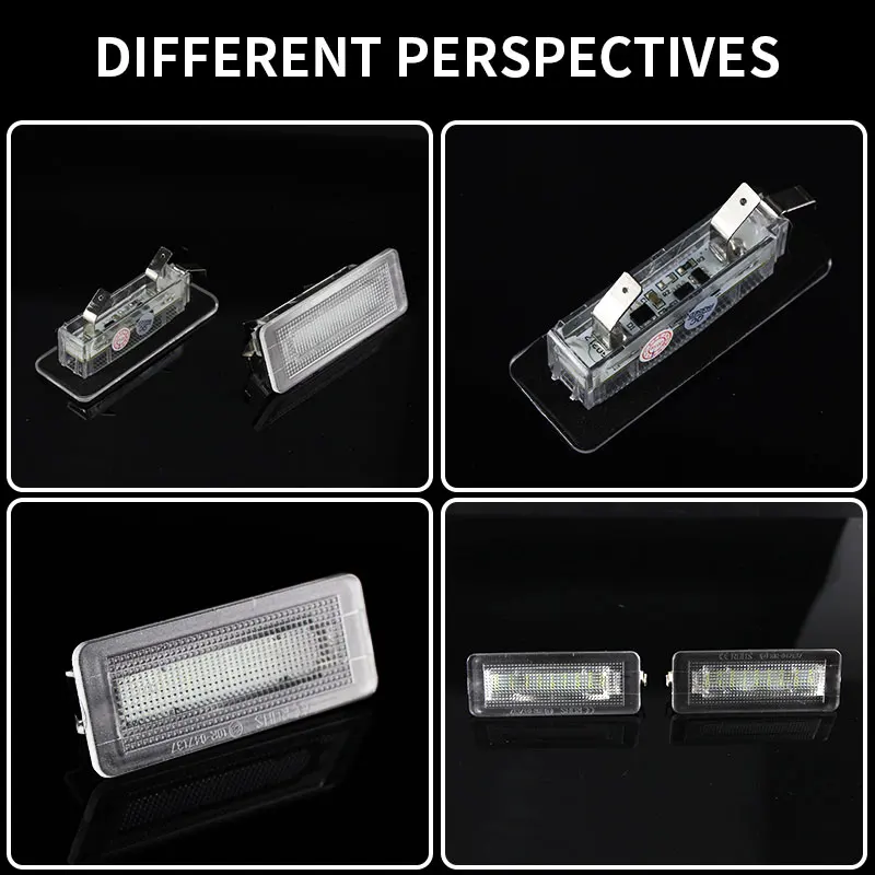 2pcs Car LED License Plate Number Light Lamp Error Free For Benz Smart Fortwo Coupe Convertible 450 451 W450