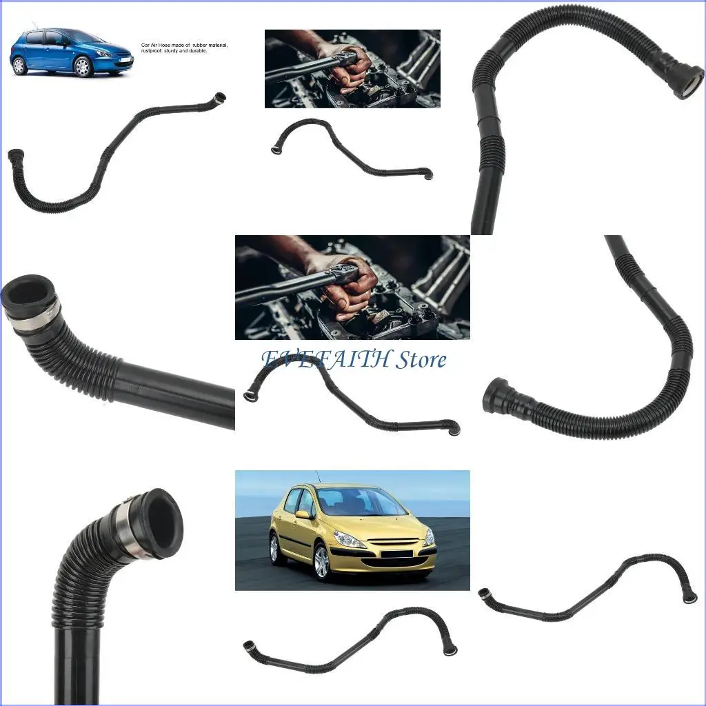 

124B Car Air Pumps Breather Pipes Hose Connection Tube Compatible for 307 307CC 307SW C4 1.6L 2.0L 161847 Simple Installation