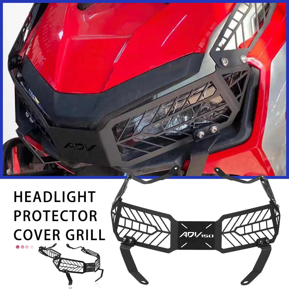 

23 Motorcycle Front Headlight Grille Guard Cover Protector Decorative For HONDA ADV150 ADV-150 ADV 150 2019 2020 2021 2022 2023