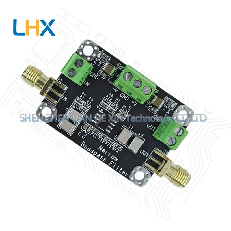 Active narrowband bandpass filter module high and low pass RC filter high Q values new