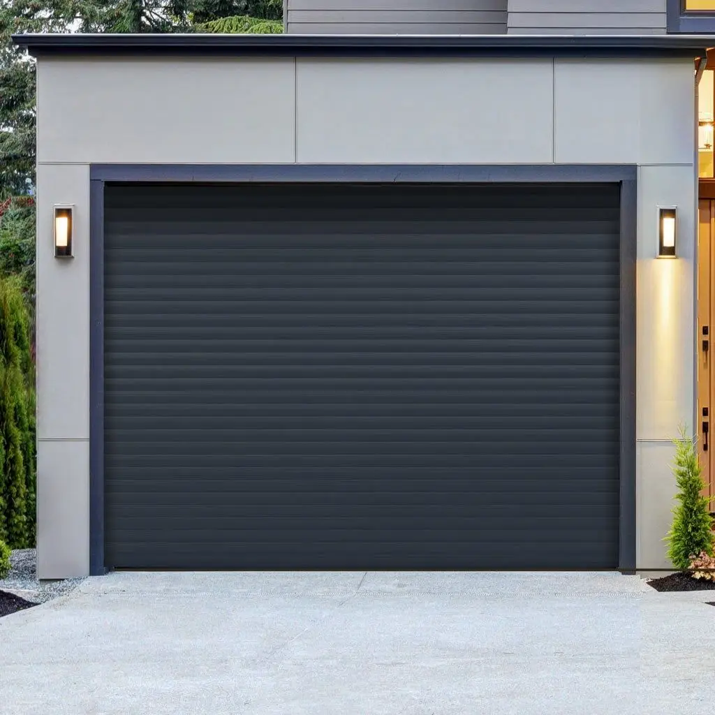 High Quality Aluminum Alloy Finished Garage Door Outdoor Rainproof Rustproof Heavy Duty Garage Doors Villa Durable Garage Doors