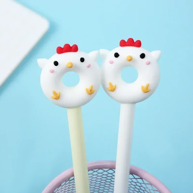 A 36PCS Chick Doll Modeling Student Gel Pen Cute Pen Writing Implement Office Writing Stationery Kawaii School Supplies B