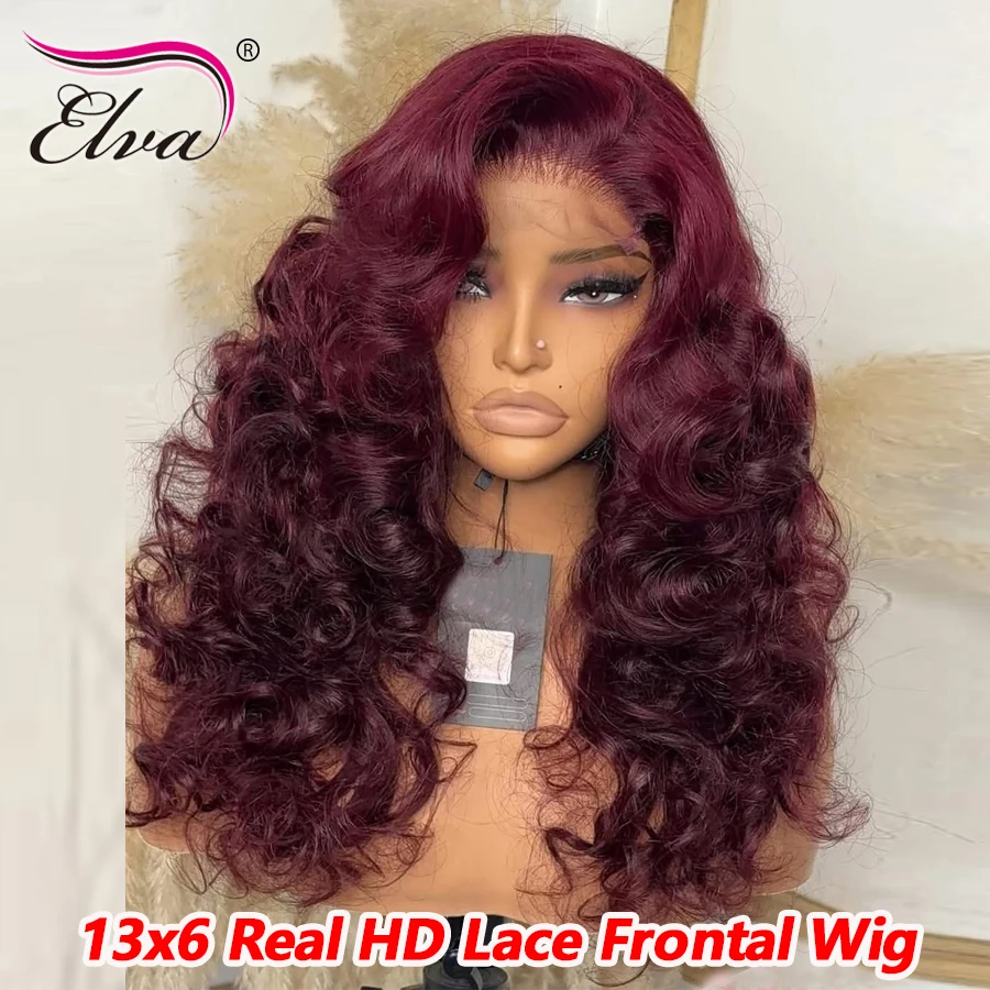 

99j Double Drawn 250% Density Loose Wave 13X6 Transparent Lace Front Glueless Wig Human Princess Hair Ready To Go PrePlucked