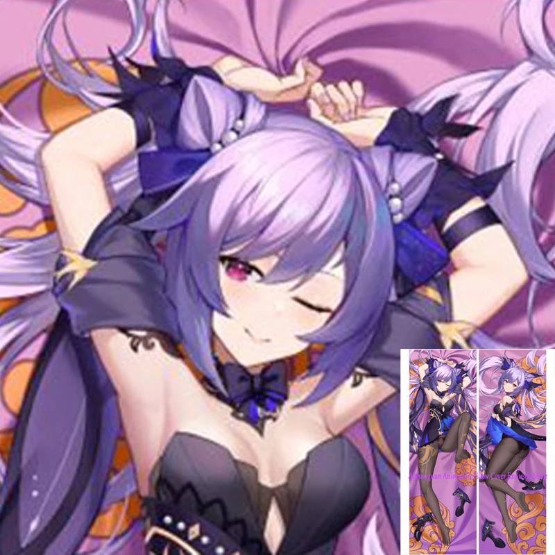 

Dakimakura Anime Pillow Cover Keqing Double Sided Print 2Way Bedding Festival Gifts Gifts