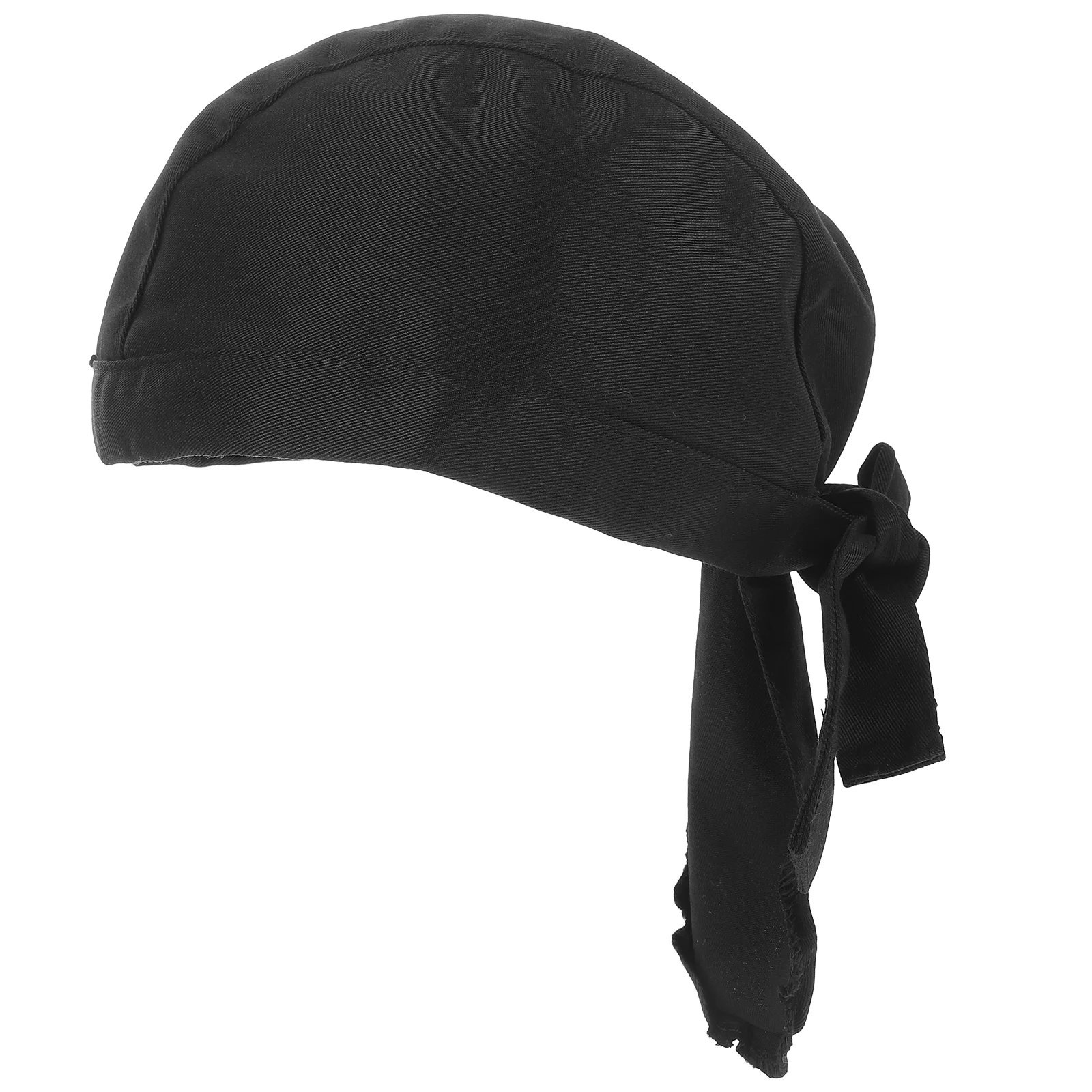 Casquette de Chef noire pour service de cuisine, Restaurant, uniforme de cuisinier réglable en coton, cravate arrière, chapeaux de Chef en matériau de qualité supérieure résistants à l'usure