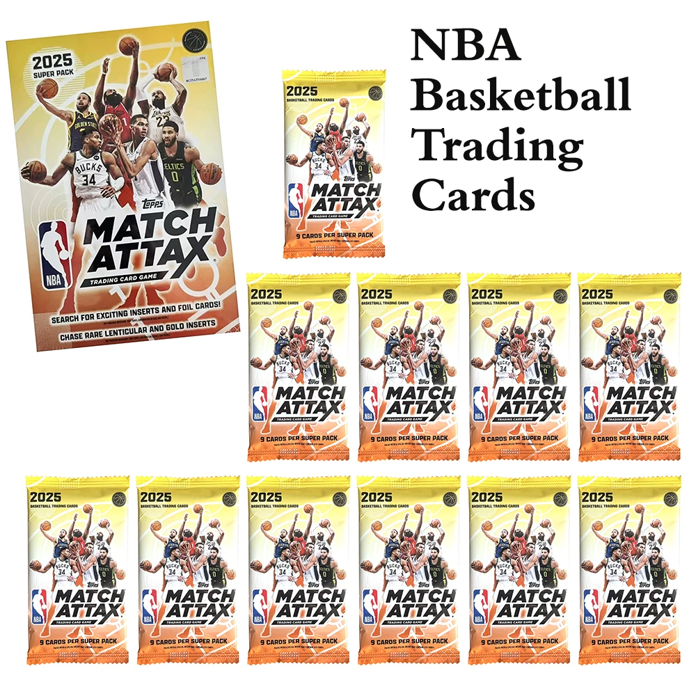 90pcs BOX 2025 NBA Basketball Trading Cards Match Attax Topps Trading Card
