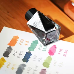 PENBBS 30ML 9 Colors Color Ink Pen Color Ink Writing Non-carbon Dye Ink Non-blocking Pen Dipping Pen Painting Multi-purpose