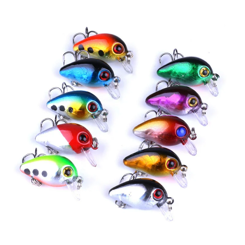 

10 шт.SMini Rock Lure 1,5 г3 см набор приманок для рыбалки в микро упаковке