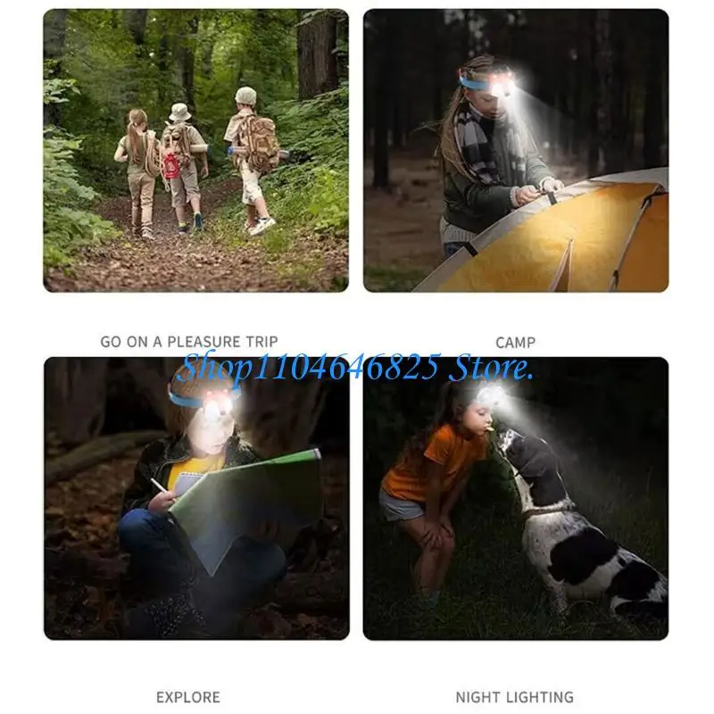 Rechargeable Outdoor Camping Flashlight Children Exploration Headlamp With Adjustable Strap And Long Battery Life