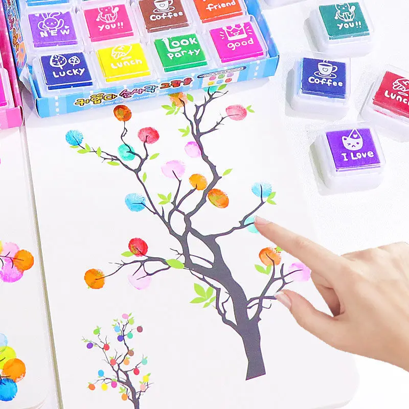 DIY Fun Finger Painting Drawing Set 30Pcs For Kid Creative Coloring Drawing Child Activities Coloring Graffiti Doodle Gift Set