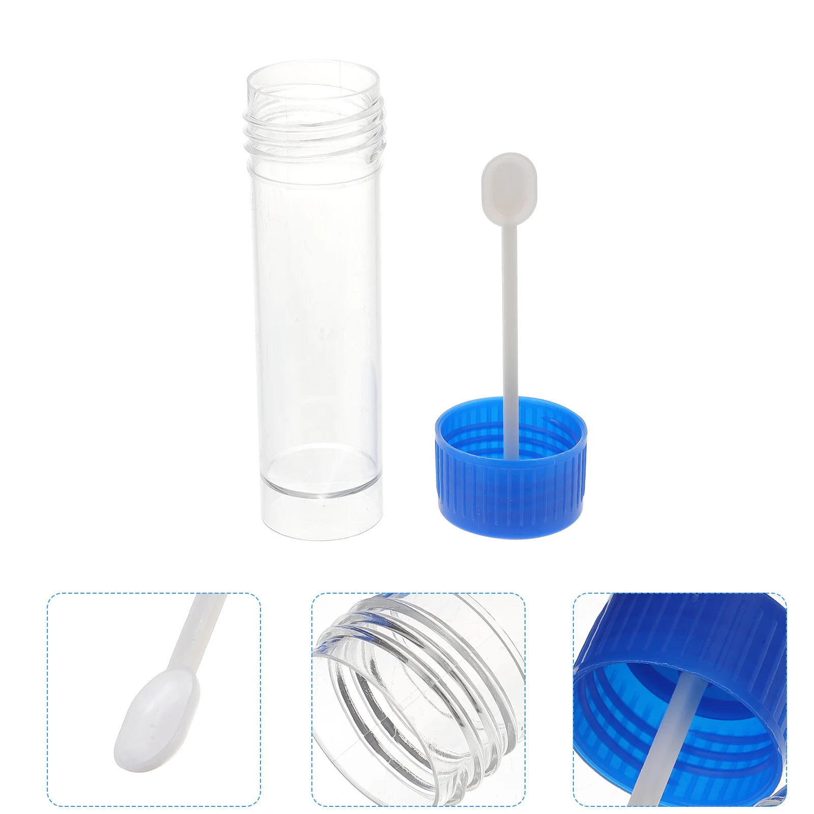 

10 PCS Urine Sample Container with Lid Cups Specimen Pots Stool Labels for Jars Test Sampling