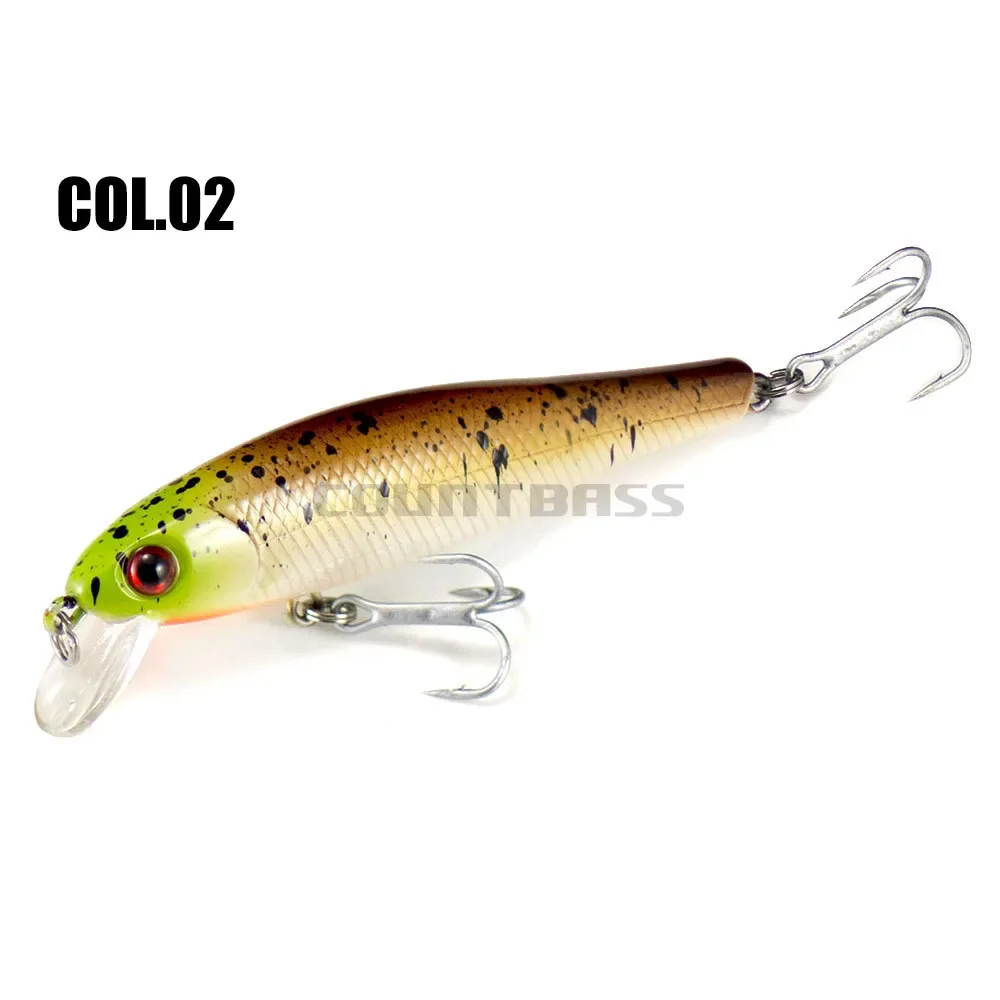 Countbass Floating Minnow Wobblers Lures for Fishing Hardbaits 80mm 10g