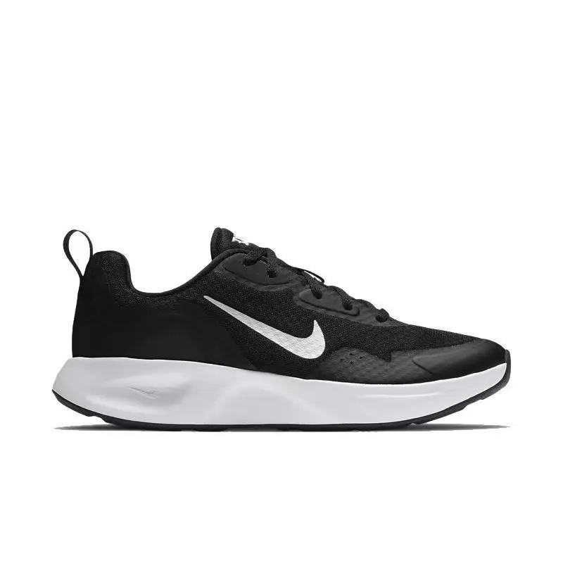 Nike Wearallday Running Shoes for Women, Sports, Comfortable, Non-Slip, Wear-Resistant, Breathable, Low-Top, Casual, Urban Commuting, Black and White Cj1677-001