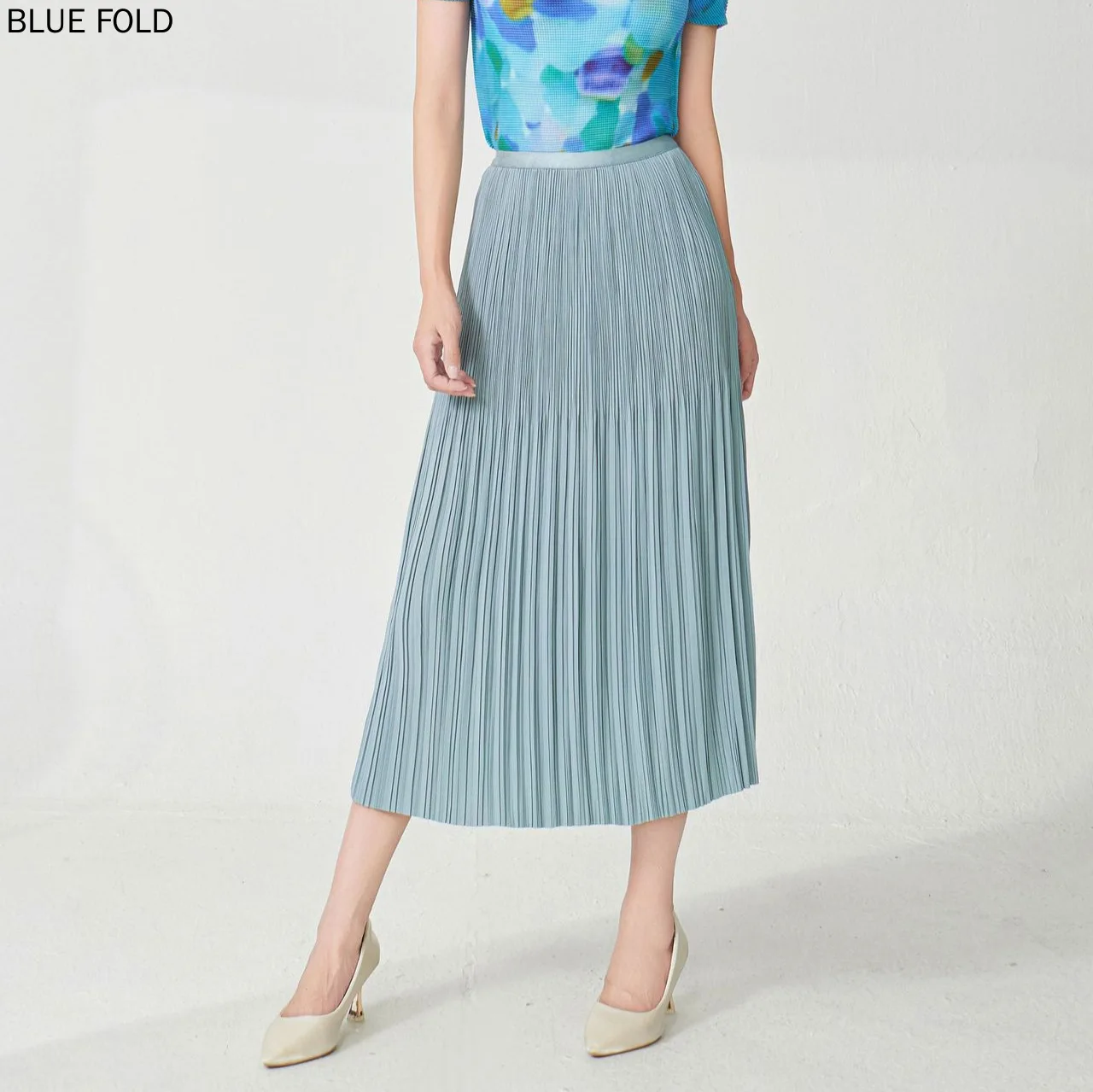 

Юбка до половины тела Miyake, женская юбка для пожилых людей с эластичной резинкой на талии, свободная трапециевидная юбка средней длины, темпераментная пригородная плиссированная юбка