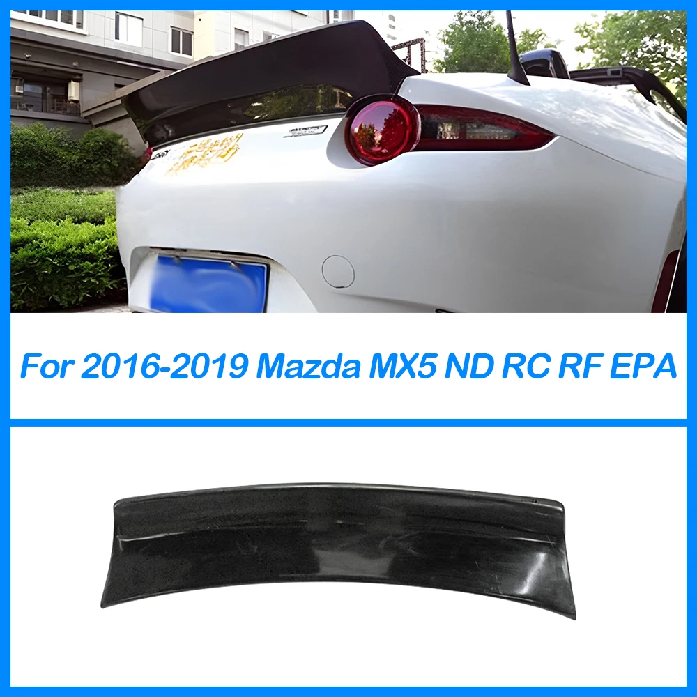 For Mazda MX5 1989-1999 NA MK1 Miata Roadster Car-styling Carbon Fiber +FRO Material RB Style Rear Spoiler R RB Trunk Wing Fit