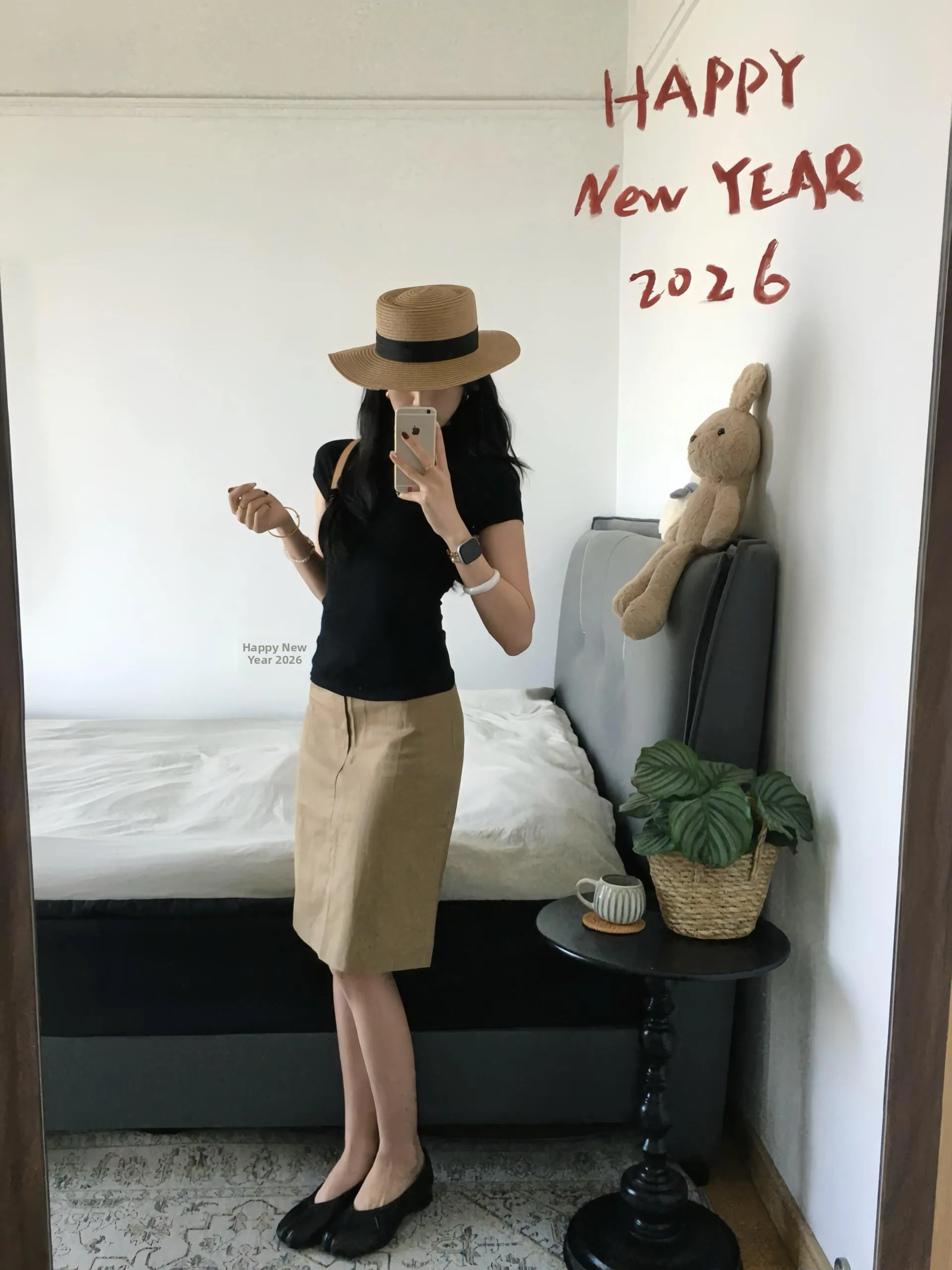Retro Kaki Linen Skirt Half-length Casual Women's Spring Summer New Style Versatile Mid-Split Suit City Commute Daily Travel