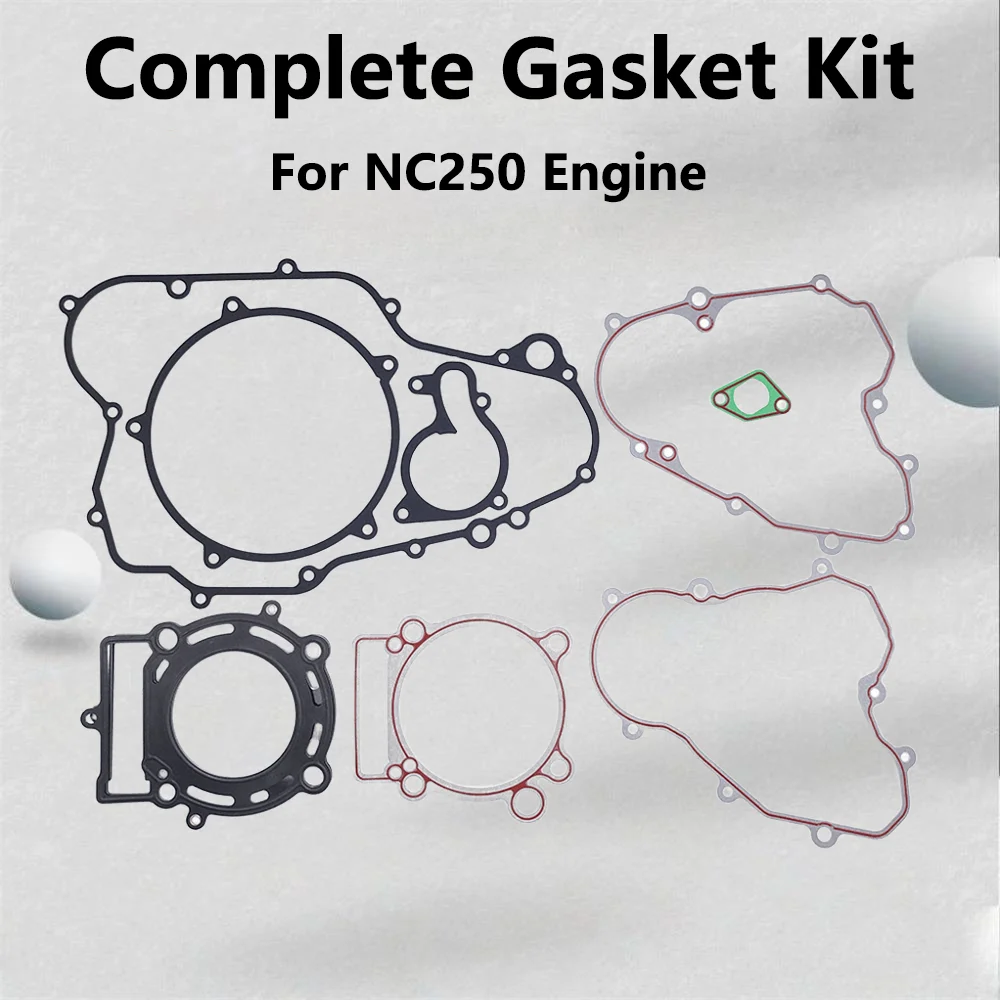 Kit Completo de Juntas para Motor NC250, Junta de Culata Completa para Motor ZONGSHEN ZS177MM, MOTOLAND AVANTIS
