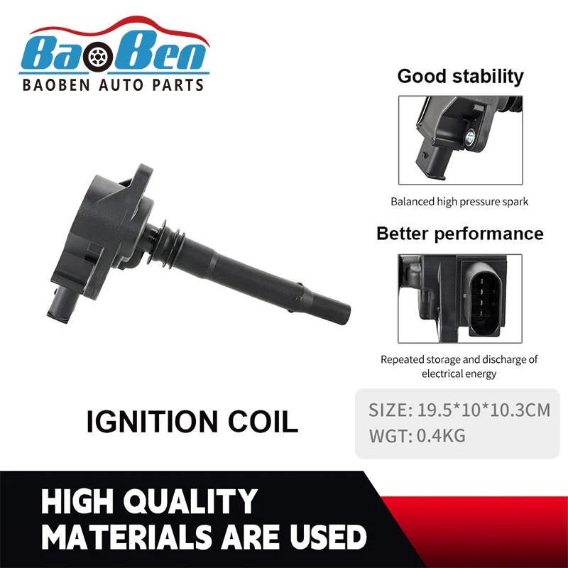 

Baoben BMW N63 N74 N62 E65 E66 E53 E60 E61 E63 E64 Original quality ignition coil 12135A06753 12138657273