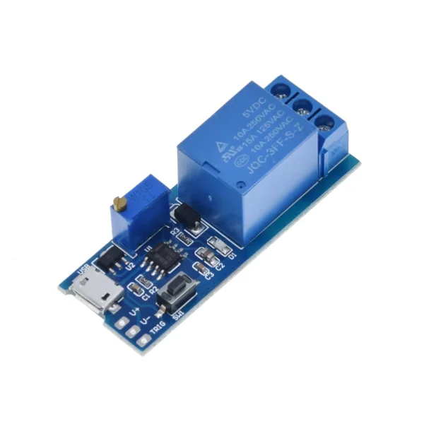 Wide voltage 5V-30V Micro USB trigger delay relay module timer module delay switch