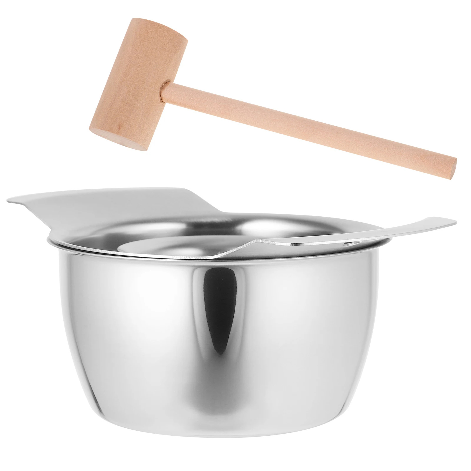 

1Set Stainless Steel Pomegranate Peeler Wood Hammer Fruit Peeling Tool Kitchen Pomegranate Deseeder Bowl Included