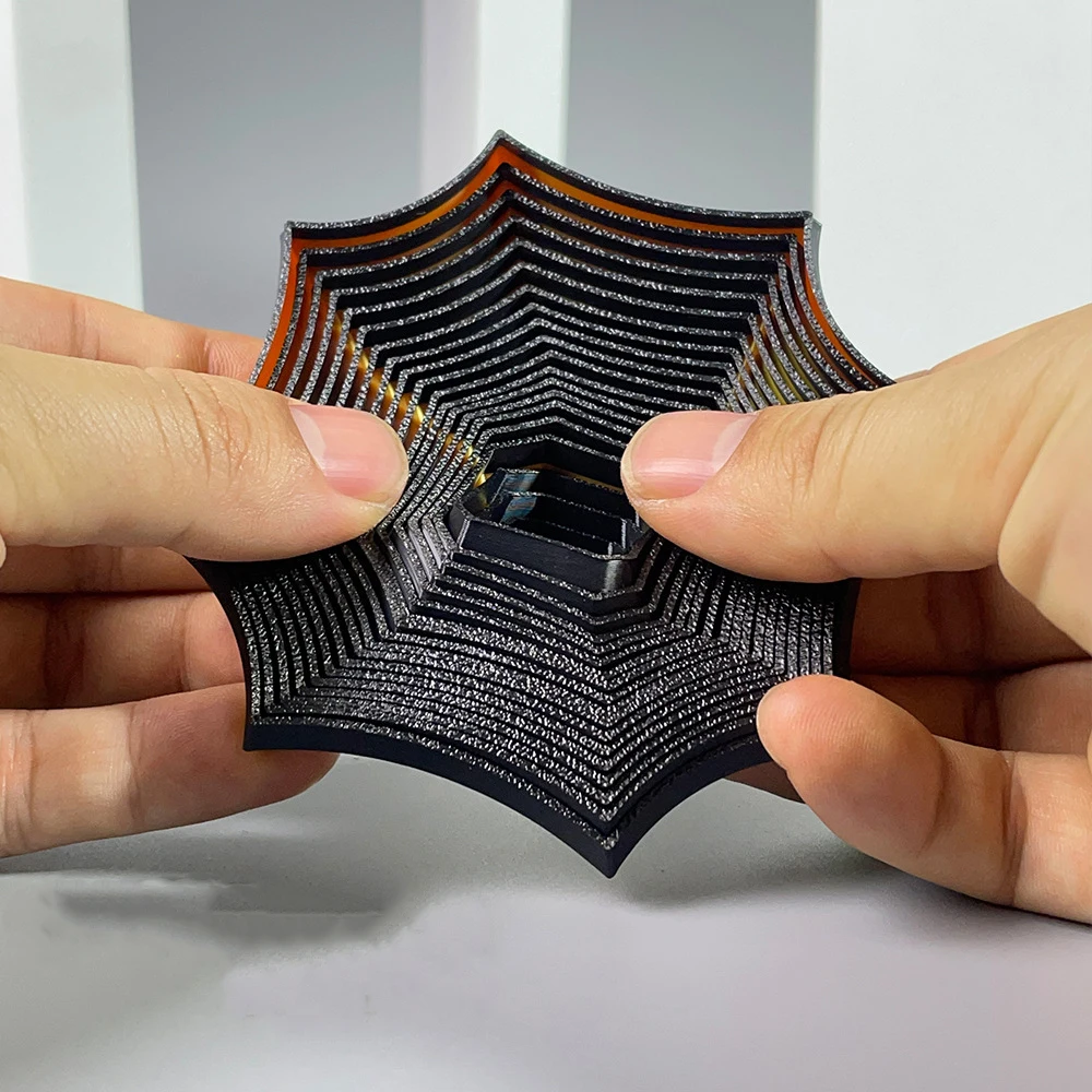 Octagonal Fidget Toy 3D Printing Geometric Illusion Antistress Fidget Toys For Stress Sensory Party Games Fractal Fidget Toys