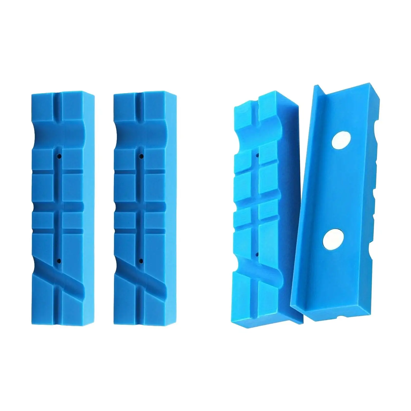 2개 바이스 조 패드 멀티 그루브 텍스처 인서트, 범용 벤치 조 패드