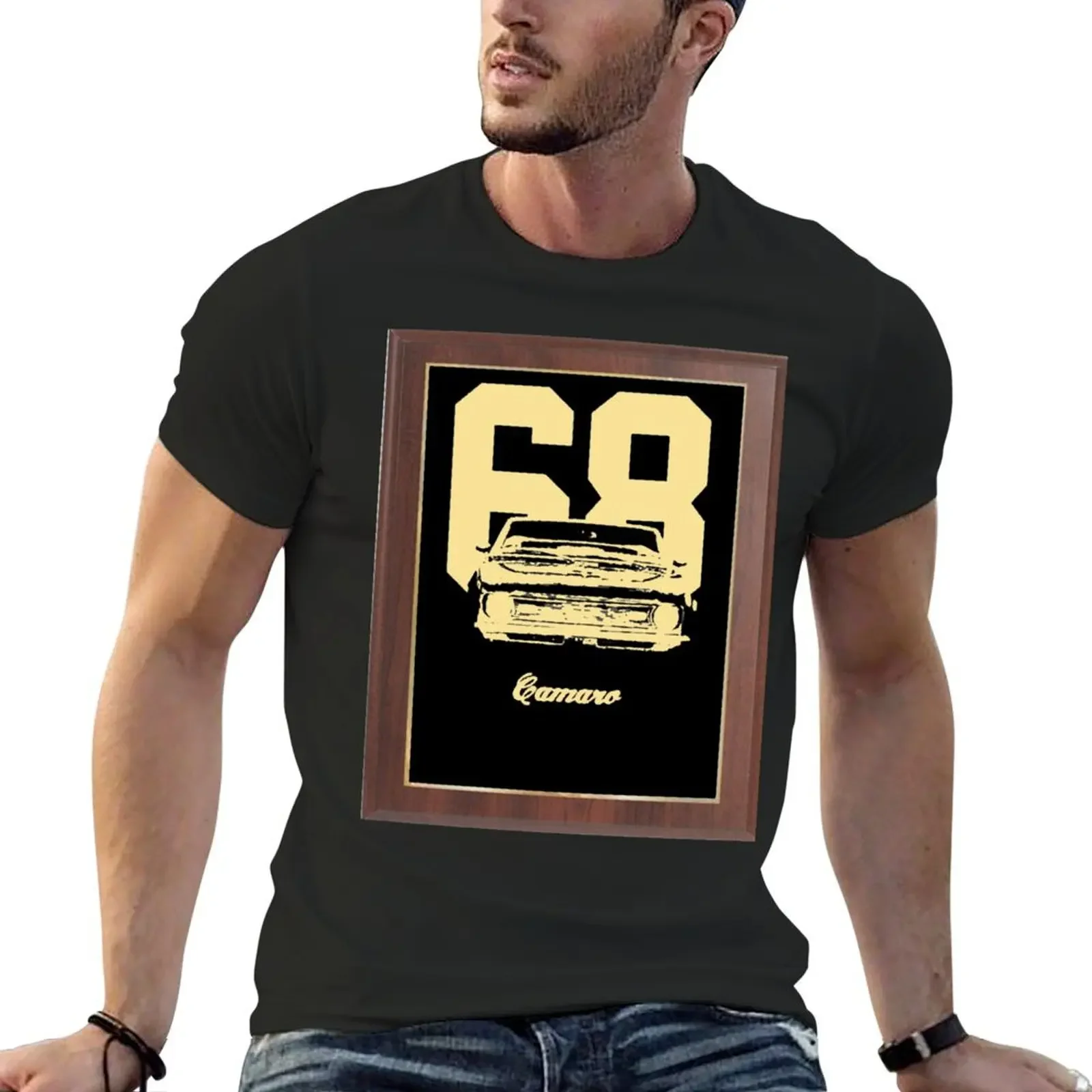 1968 Camaro Grill View Fan Trophy plaque T-Shirt graphic t shirt vintage graphic t shirts mens graphic t-shirts hip hop