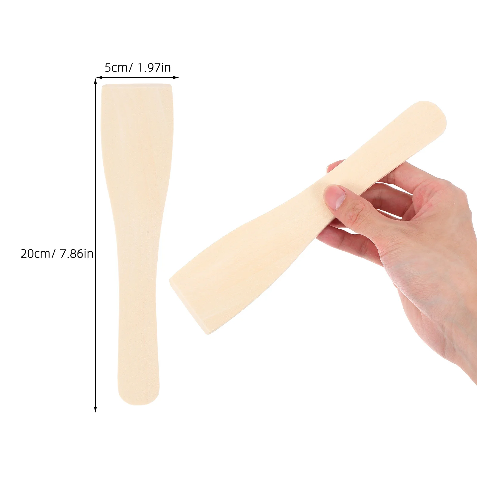 6pcs Non-Stick Wooden Spatula Small Wood Turner Nonstick Cooking Spatula Set Utensils Spatula Cooking Shovel Kitchen Utensils