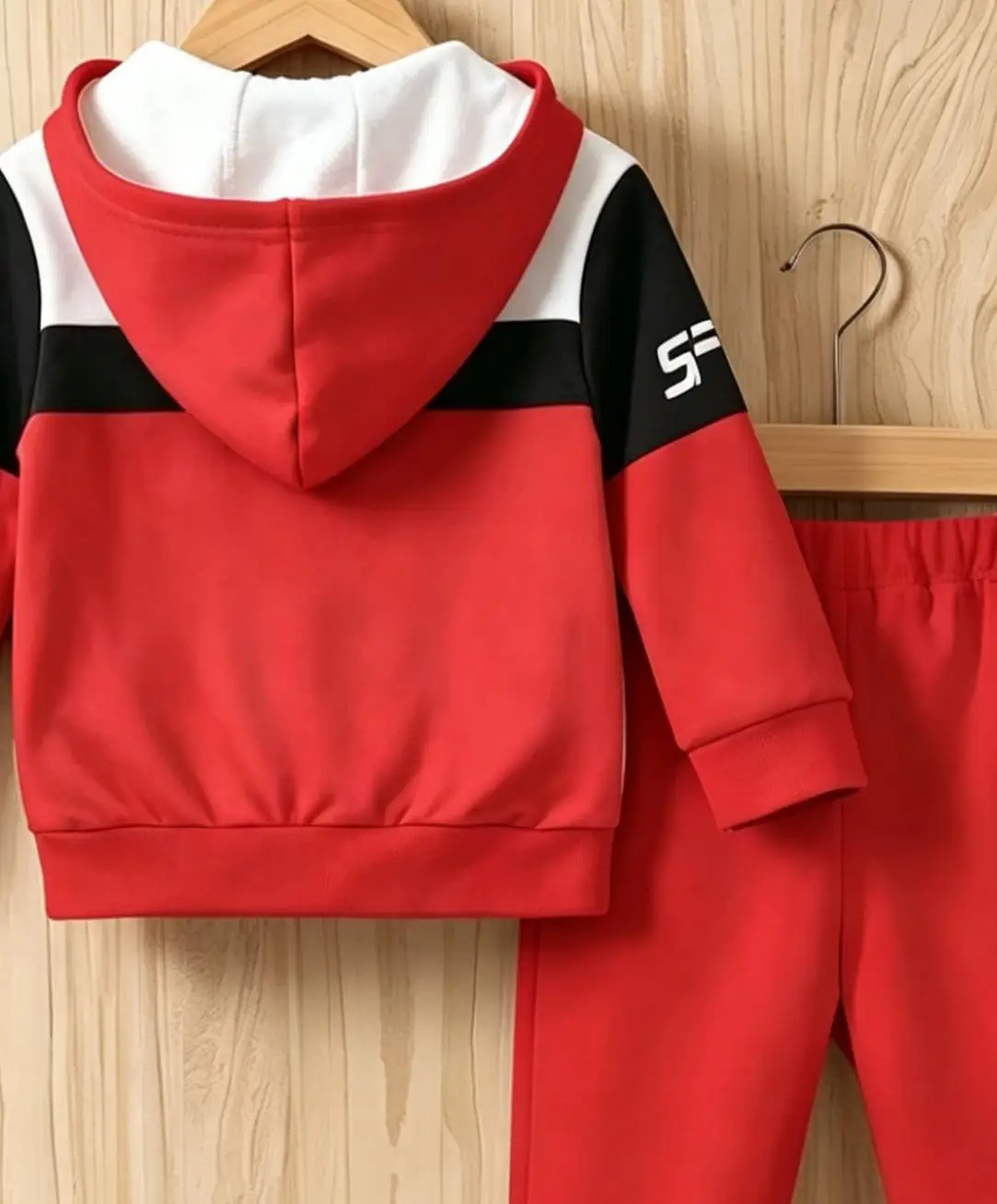 Boys Racing Letter Print 2Pcs Tracksuit Toddler Hoodie Sweatpants Casual Outfit
