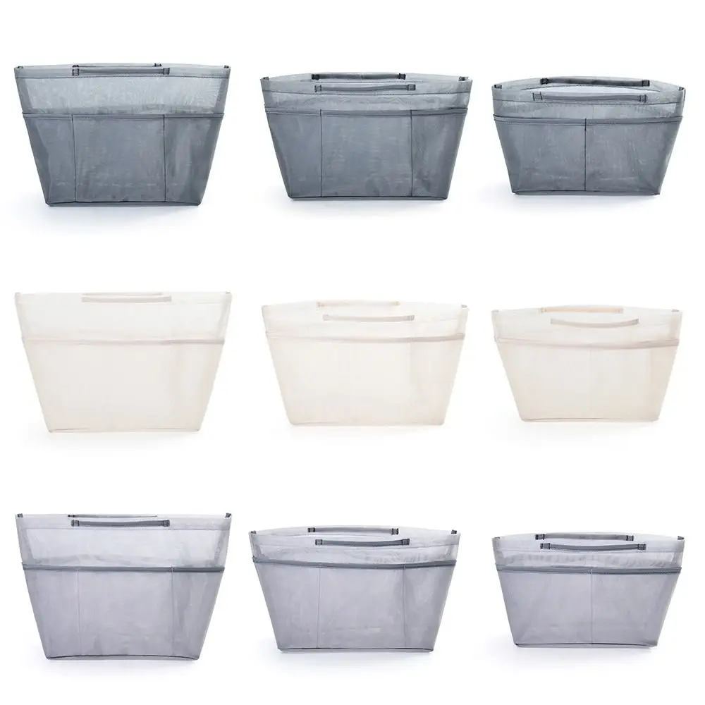 Portable Nylon Mesh Inner Bag Multi-Pocket Anti-Collapse Tote Liner Bag Expand Space Lager Capacity Insert Bag For Longxiang Bag